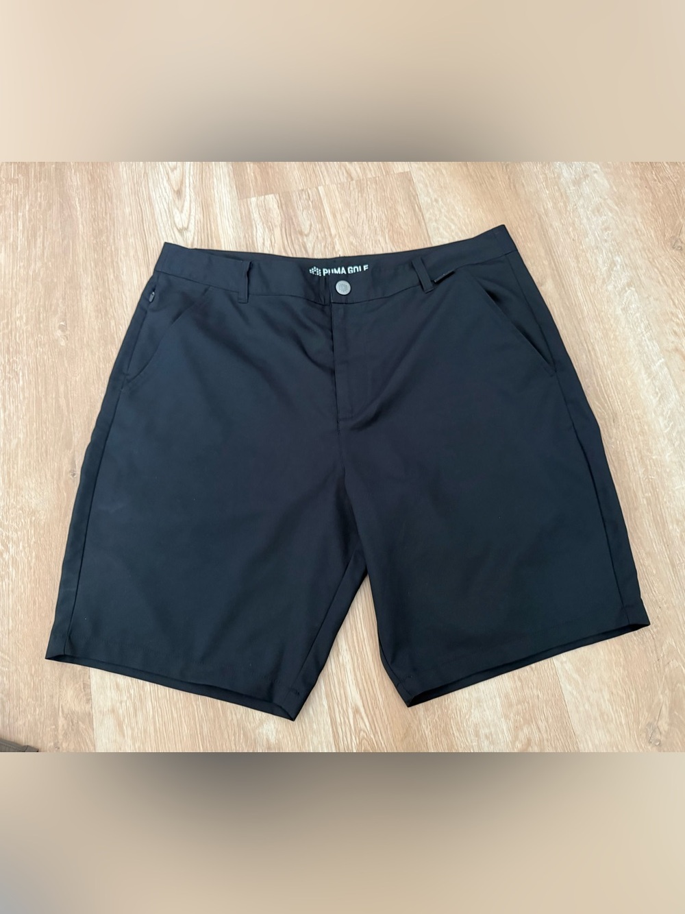Puma Men's Black Flat Front Golf Performance Shorts